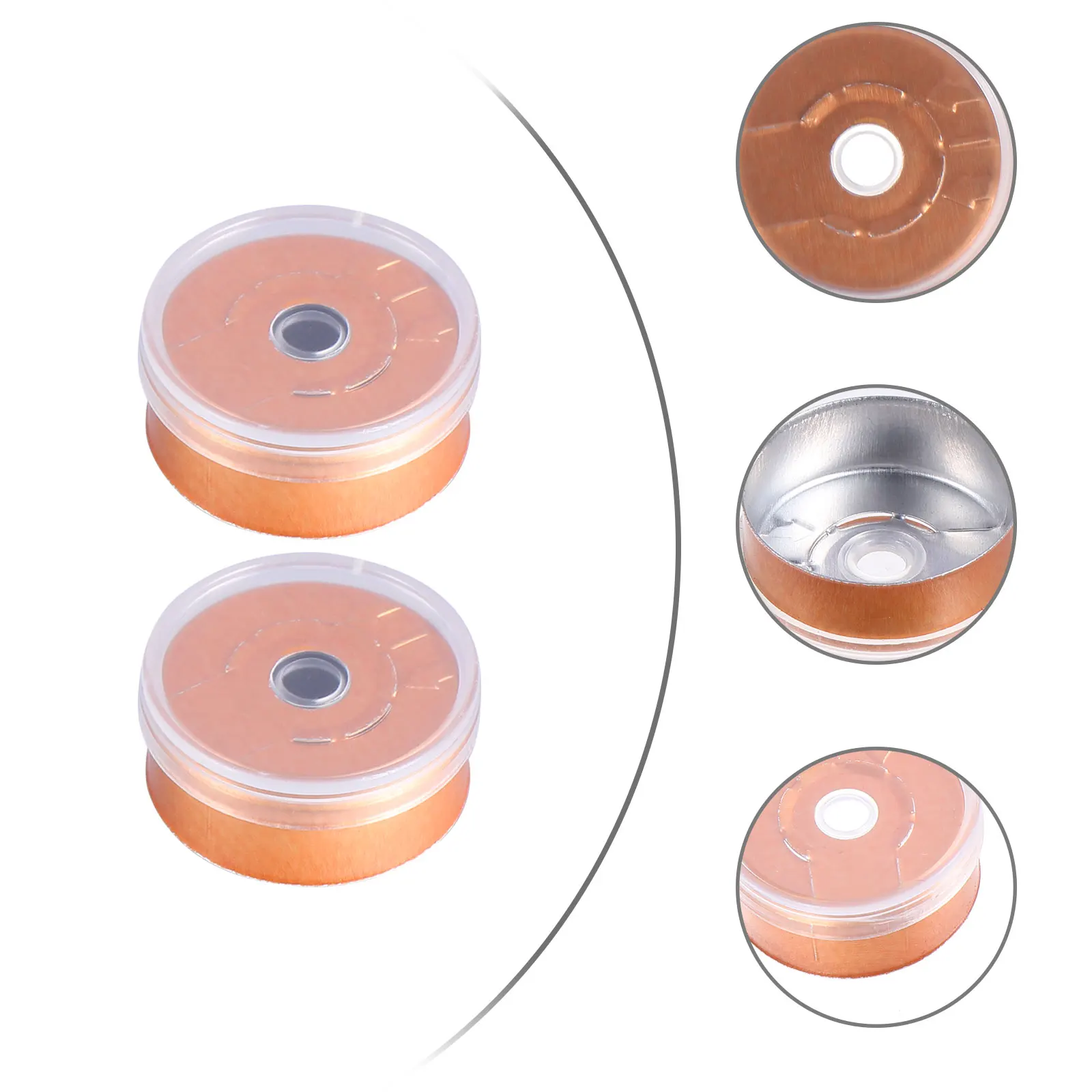 

200 Pcs Bottle Cap Vial Injection Port Pharmaceutical Caps Transparent Aluminum High Quality Sealing Storage
