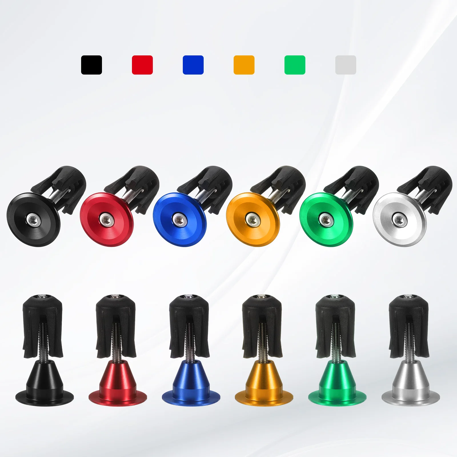 

1/2 пары торцевых заглушек из алюминиевого сплава, торцевые заглушки на руль велосипеда, расширяющиеся заглушки для MTB Road BMX, велосипед с фиксированной передачей