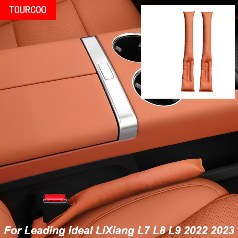 For Leading Ideal LiXiang L7 L8 L9 2022 2023 2024 Leather Car Seat Gap Filler Leakproof Anti-Drop Padding Strip Accessories