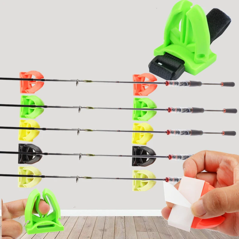 {MX} حامل قضيب الصيد المحمول على شكل حرف V رف القطب من السيليكون مع حزام لملحقات تخزين قضيب الصيد البحري للقوارب