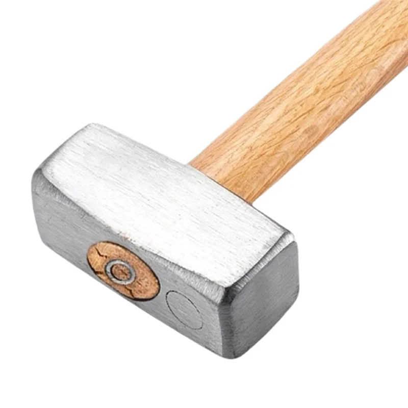 

ABVG-3 Lbs Sledge Hammer With Wooden Handle - Heavy Duty High Carbon Steel Mini Hammer For Masonry, Carpentry, Home Repair