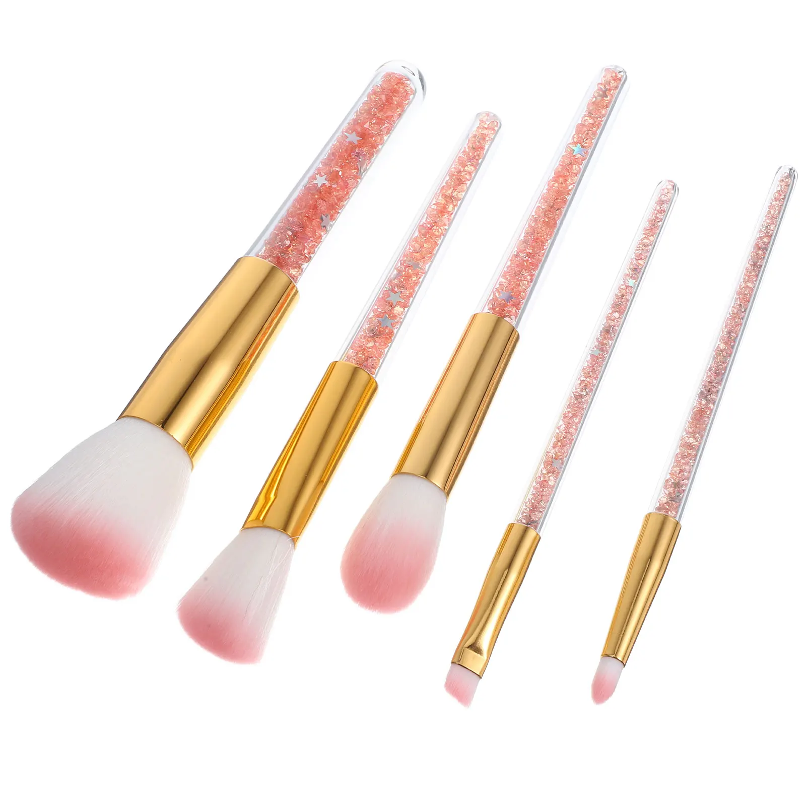 

5 Pcs/1 Makeup Brush Set Cosmetics Gentle Blending Brushes Liquid Foundation Eyeshadow Applicator for Lady