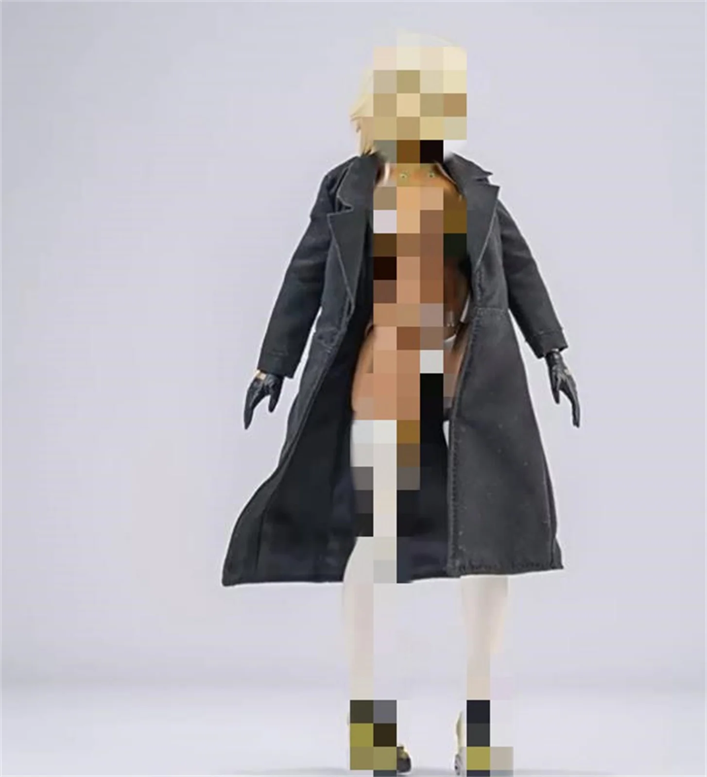 معطف طويل خندق معطف مصدات الرياح السراويل 1/12 مقياس الملابس أنيمي الملابس ل 6 ''بدلة الذكور الجندي عمل الشكل