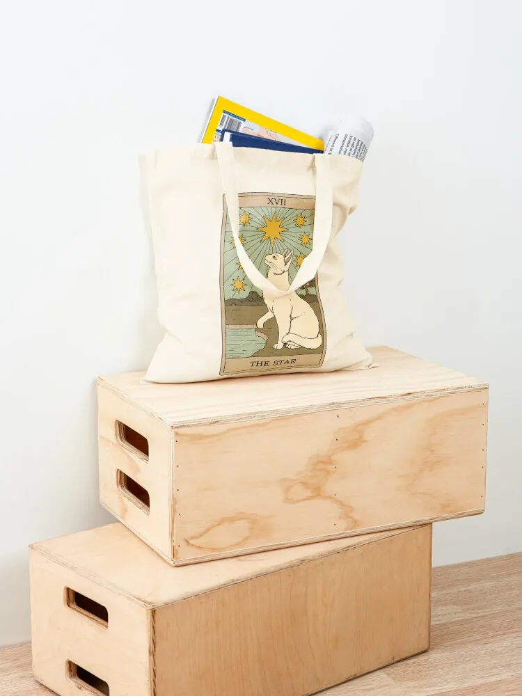 The Star - Cats Tarot Tote Bag حقيبة نسائية للمتسوقين حقائب نسائية حقيبة حمل حقائب جمالية #4