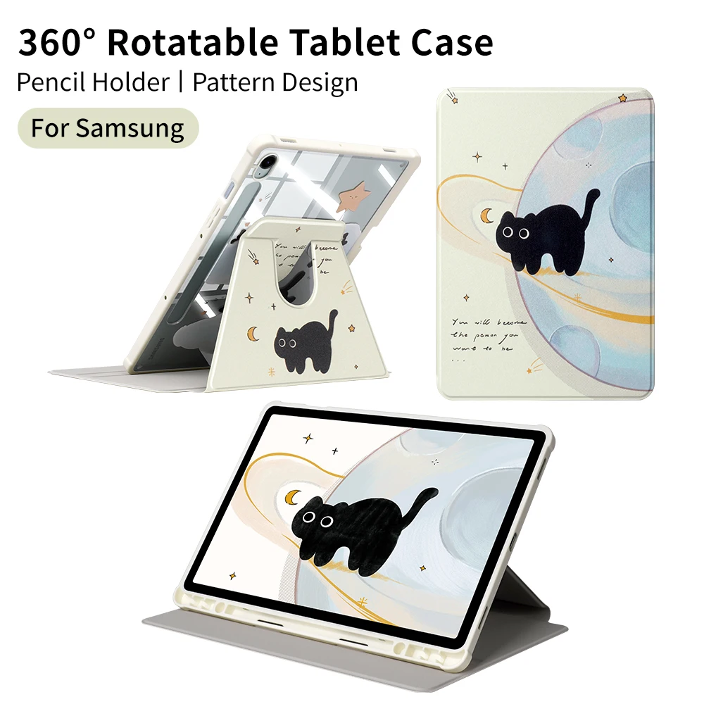 Funda for Samsung Tab A11 Plus A9+ Tablet Case for S10 Lite/S10 FE/S9 FE/S9 S11 S10+/S9+/S9FE+12.4 S10FE+ Smart Sleep Wake Cover