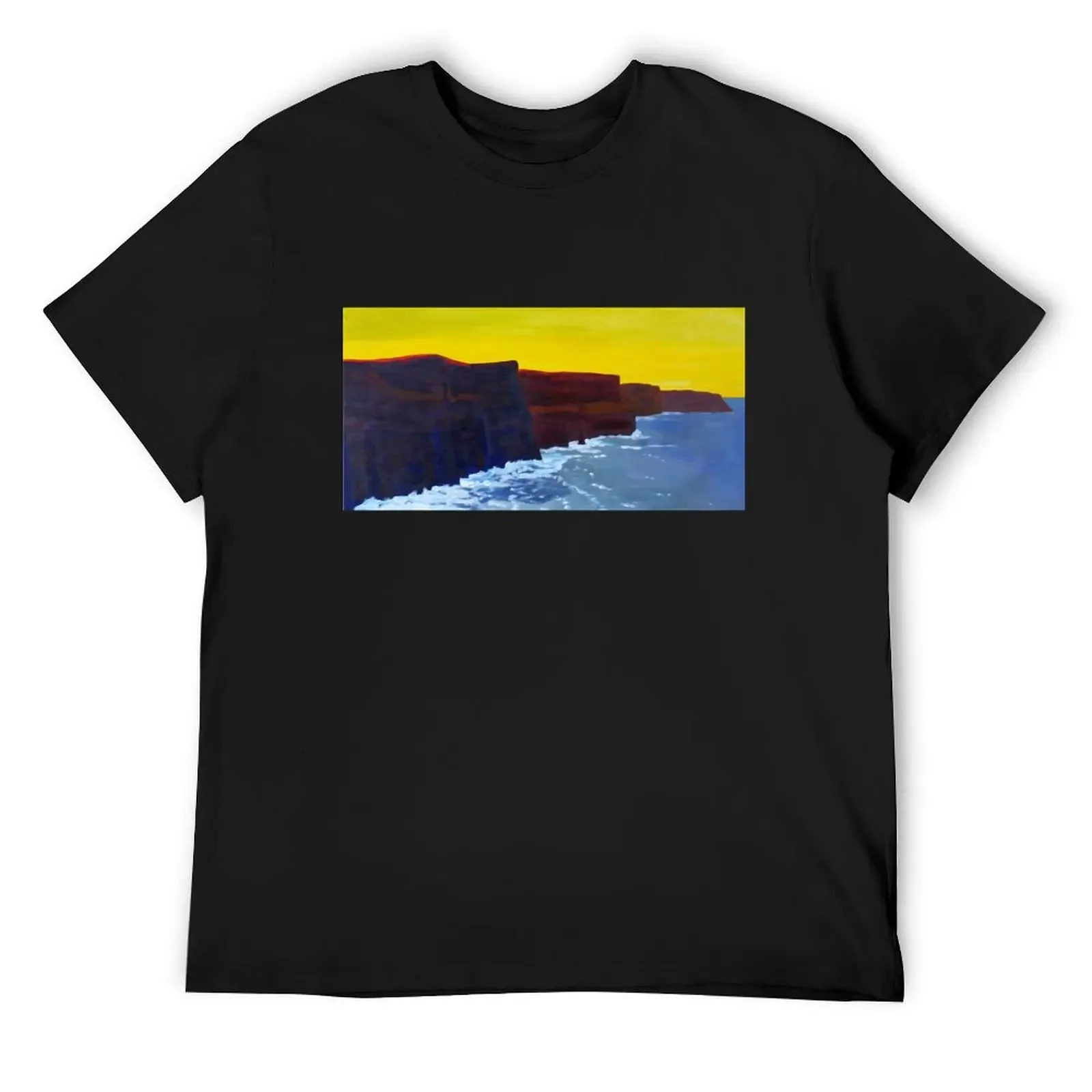 Cliffs of Moher 1 (County Clare, Ireland) T-Shirt korean fashion Blouse oversized mens cotton t shirts