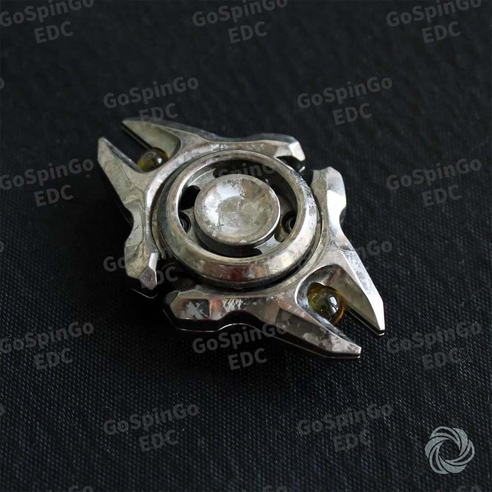 Möbius EDC Arco lungo Cristallo di ghiaccio Titanio Fidget Spinner Fidget Giocattoli per adulti Gadget per alleviare l'ansia Disegni originali