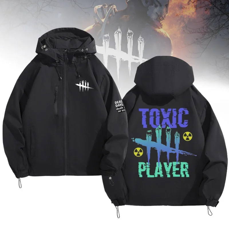 

Ветрозащитная толстовка-куртка с капюшоном, повседневная одежда из полиэстера, с длинными рукавами, на молнии, в стиле аниме, одежда для фанатов.