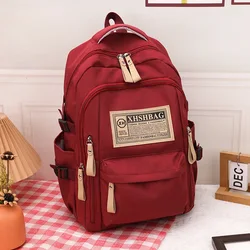 Large capacity simple backpack casual versatile junior high school college student schoolbag commuting travel computer bag