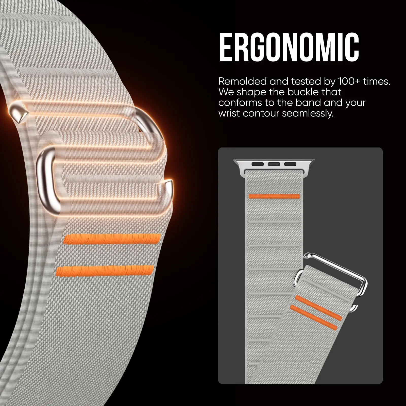 Nylon Loop Strap for Apple Watch Band 49mm 46mm 42mm 45mm 44mm Sport Bracelet for IWatch Series11 Ultra 3 10 9 8 7 SE 6 5 Correa