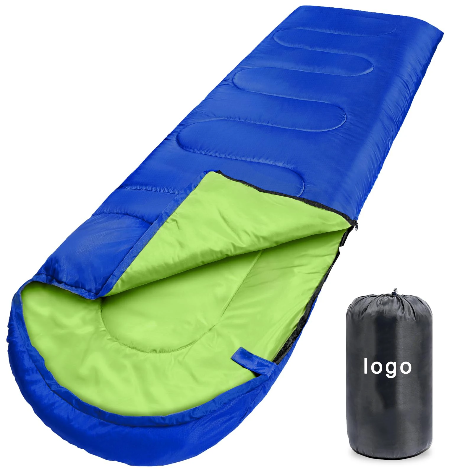 

All Seasons Hooded Envelope Sleeping Bag Unisex Winter Custom Sleeping Bags for Camping Adults