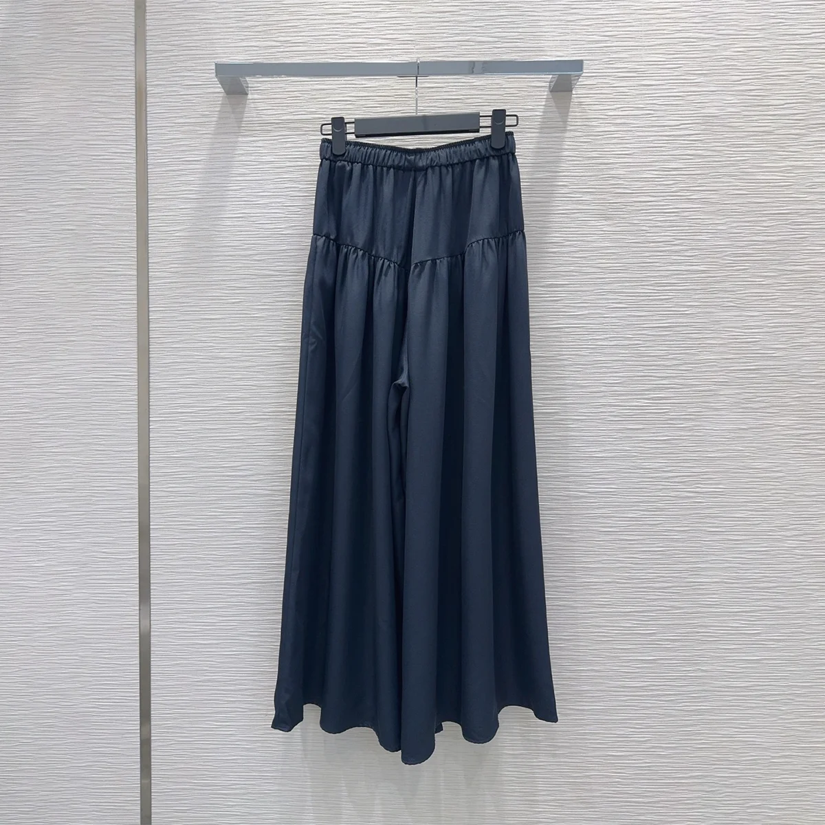 2026 high-quality women's drawstring splicing wide leg pants with large swing and loose wide leg pants--hb806