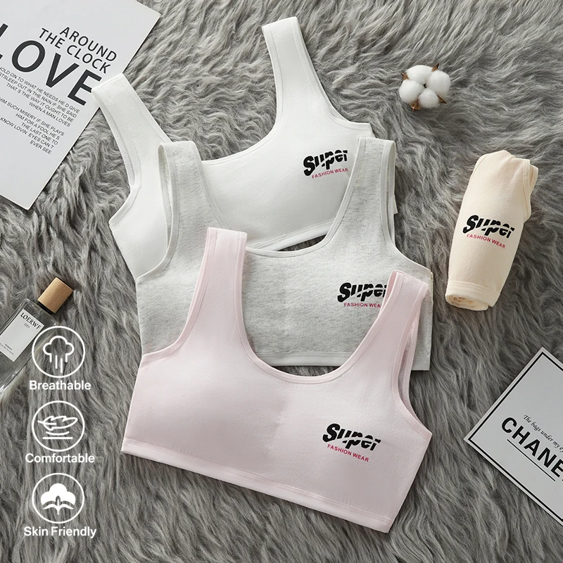 Girls' bras, students' sports, girls' underwear, developmental stage, small vest, second stage, 14-year-old junior high school s