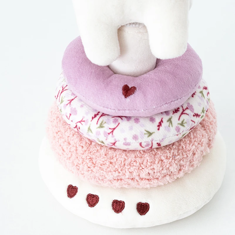 Jouet à empiler en peluche licorne pour bébé, cadeaux pour garçons et filles, encourage le développement sensoriel, jouets de dessin animé pour tout-petits, jouet de jeu à empiler doux