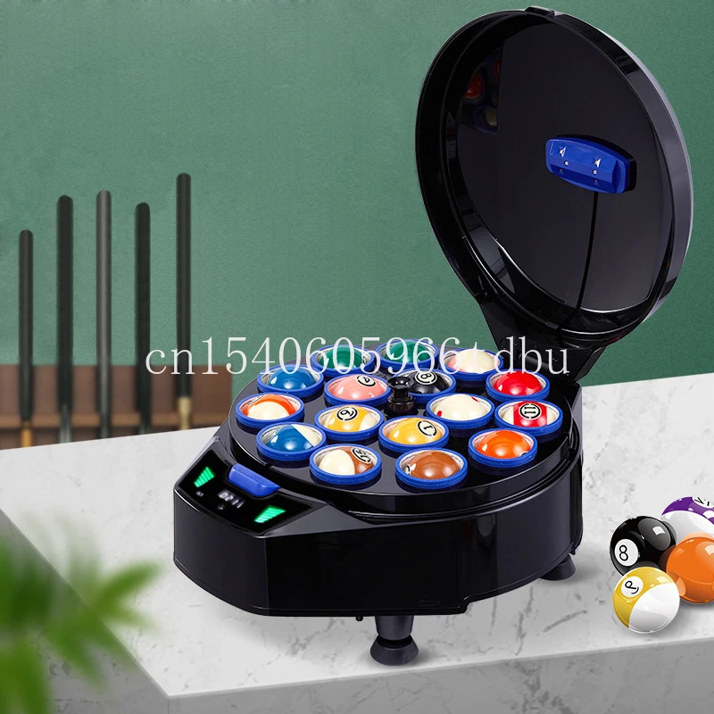 For New Style Automatic Touch Display 16PCs Billiard Accessories Pool Ball Cleaner Washing Polisher Machine