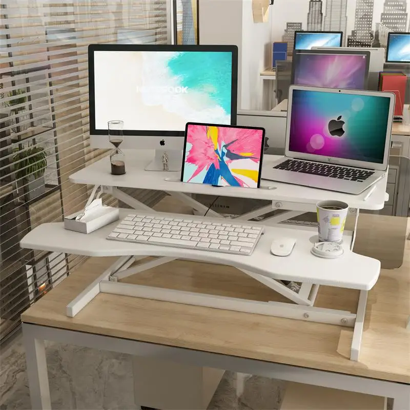 Standing Desktop Computer Desk Standing Office Workbench Lifting Laptop Desktop Board Office Shelf