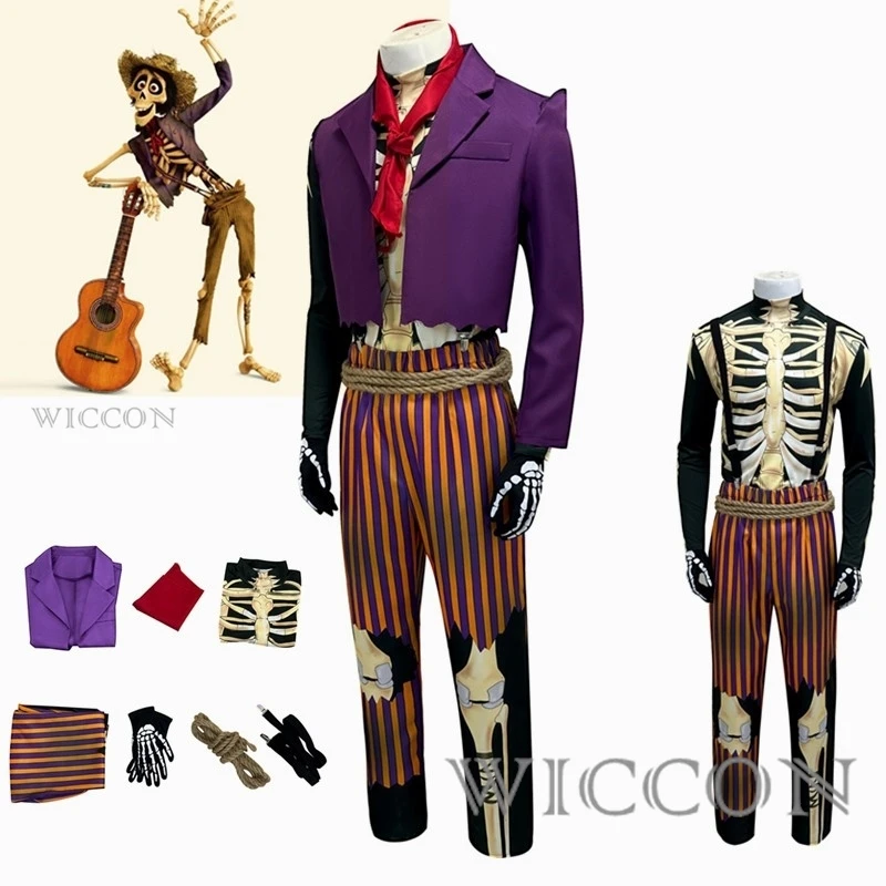 Anime Hector Rivera Cosplay Costume Great-grandfather Outfits Man Halloween Cosplay Coco Cosplay Suit Clothing