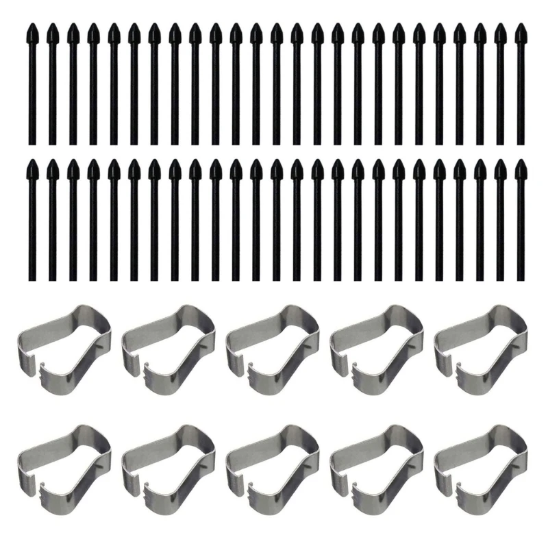 50Pcs Quality Replacement Stylus Pen Nib for Galaxy Tab S6 S7 S7+ S8 S9 S23 NOTE10 20 Tablets Repair Accessory with Tweezer Tool