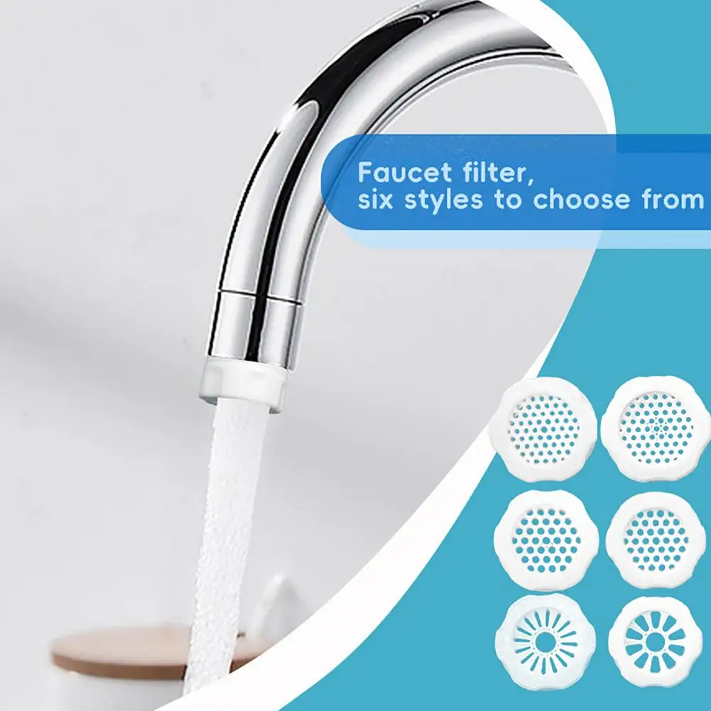 الحمام صنبور تصفية صنبور صغير تصفية 6 قطعة بالوعة العالمي صنبور المياه مجموعة مرشح للمنزل المطبخ الحمام الحنفية للتنظيف #3