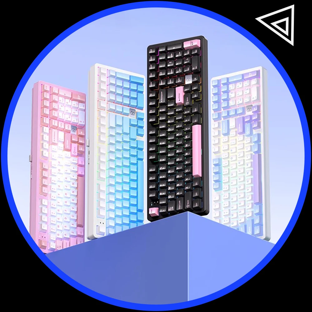 

LEOBOG Hi98Pro Механическая клавиатура 3 режима 2,4G Bluetooth Беспроводная клавиатура Hi98C Pro Gamer Keycaps PBT Пользовательская геймерская клавиатура в подарок