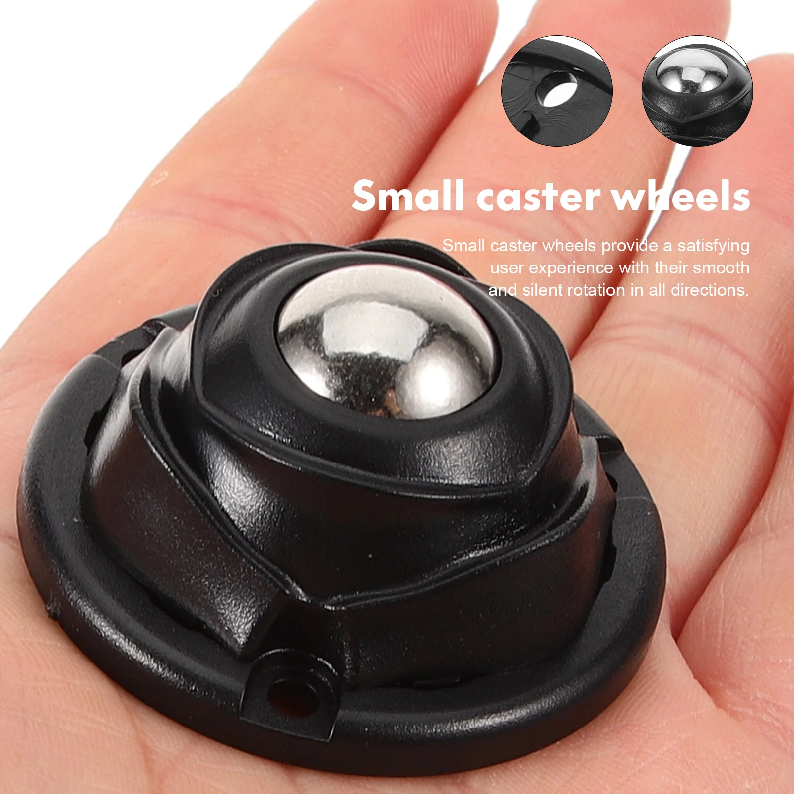 4 Pcs Self Adhesive Casters Toy Storage Garbage Lids Trash Bin Wheels Universal