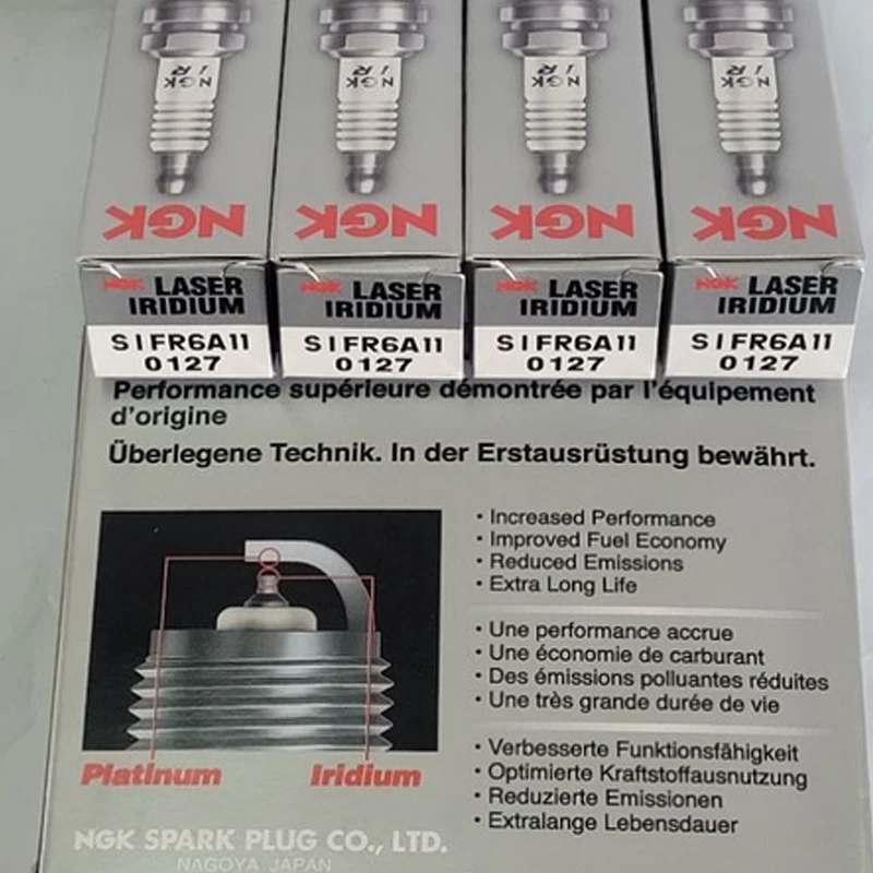 

4/6Pcs SIFR6A11 Spark Plug NGK 0127 for Subaru LEGACY OUTBACK Suzuki GRAND VITARA SX4 Mitsubishi LANCER OUTLANDER PAJERO