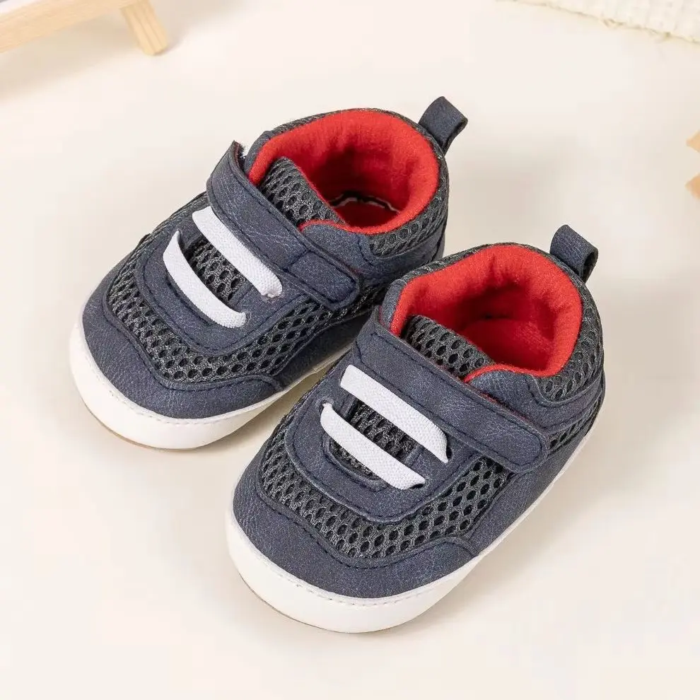 

KIDSUN Classic Sporty Style Sneakers Non-Slip Rubber Baby Shoes Boys Girls Infant First Walking Toddler Crib Shoes
