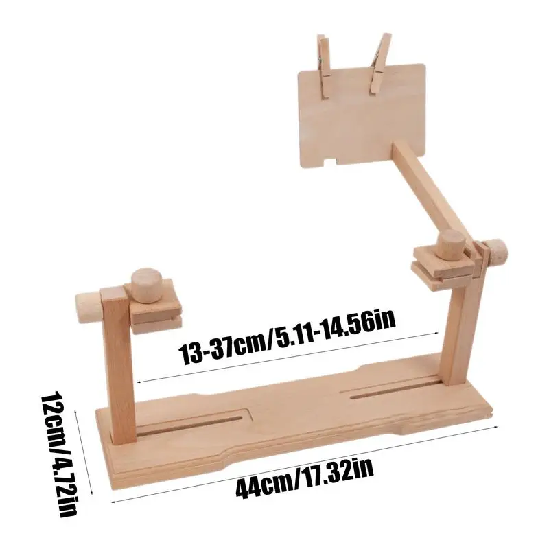 Stojak na ramki do haftu Drewniana ramka Regulowana obrotowa ramka do haftu Ramka do haftu Holde Robótki ręczne, rękodzieło, narzędzia do szycia