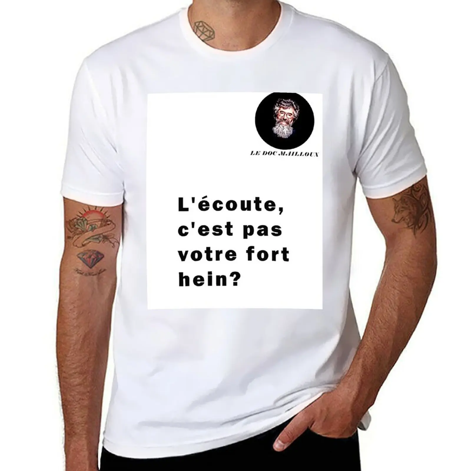 

Doc Mailloux - Listening isn't your strong point, is it T-Shirt t shirt man casual t shirt man cotton T-Shirt
