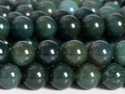 6/8/10/12MM Botanical Moss Agate Beads Grade Genuine Natural Full Strand Round Loose Beads for Jewelry Making DIY Necklace Crown