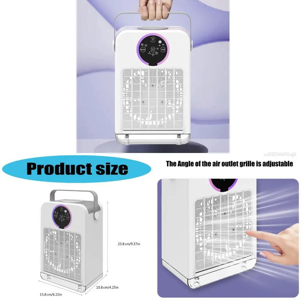 

27RB Movable Air Conditioning USB Operated 700ML Evaporative Technology Quiet Desktop Fan Perfect for Individual Zones