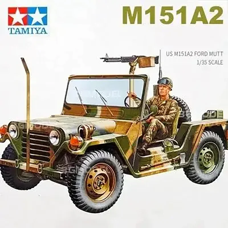 1/35 Scale Tamiya 35123 Plastic  Car Model Assembly Car Model US M151A2 FORD MUTT Jeep Model DIY