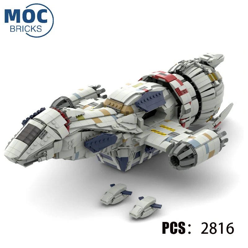 

MOC Space War Series Firefly Serenity Battleship Spaceship Assembling Building Blocks Model Kit Children's Xmas Toy Gift