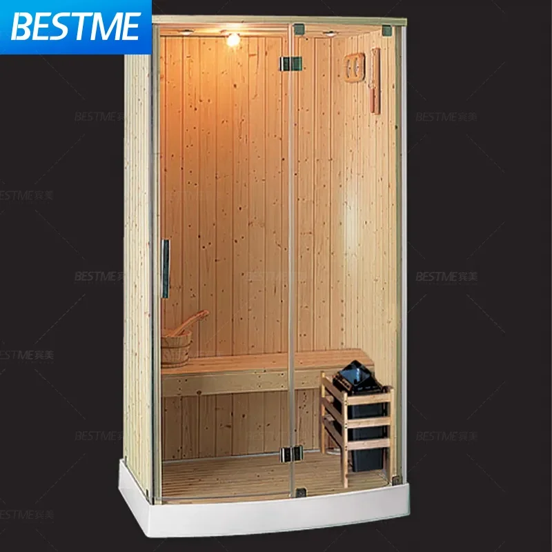 Bestme 1 Person Far Infrared Indoor Mini Sauna Room Dry Sauna