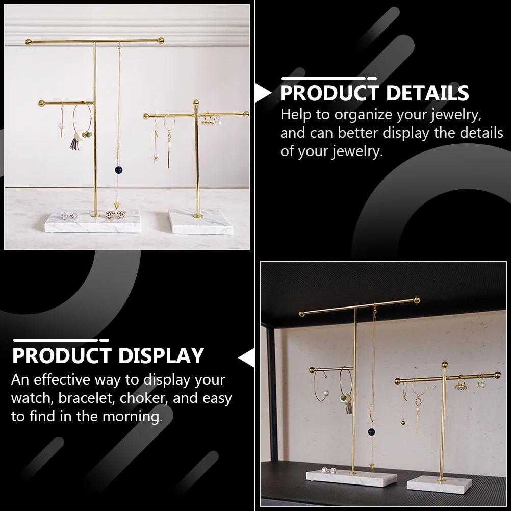 

Jewelry Display Stand Necklace Watch Bracelet Holder Rack Tower Bracelet Display Stand Earring Organizer Decor Storage