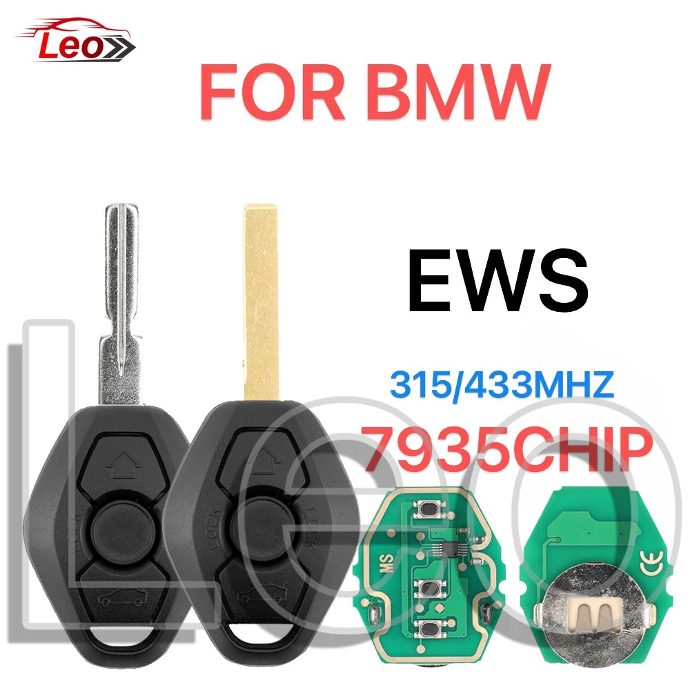 Leo EWS BMW E46 Sytem llave remota de coche para BMW X3 X5 Z3 Z4 1/3/5/7 Series E38 E39 E46 315/433MHZ 7935CHIP