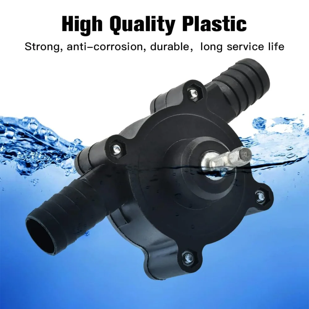 Portable Electric Drill Pump Self Priming Liquid Transfer Pumps Small Household Water Pump Garden Outdoor Tool