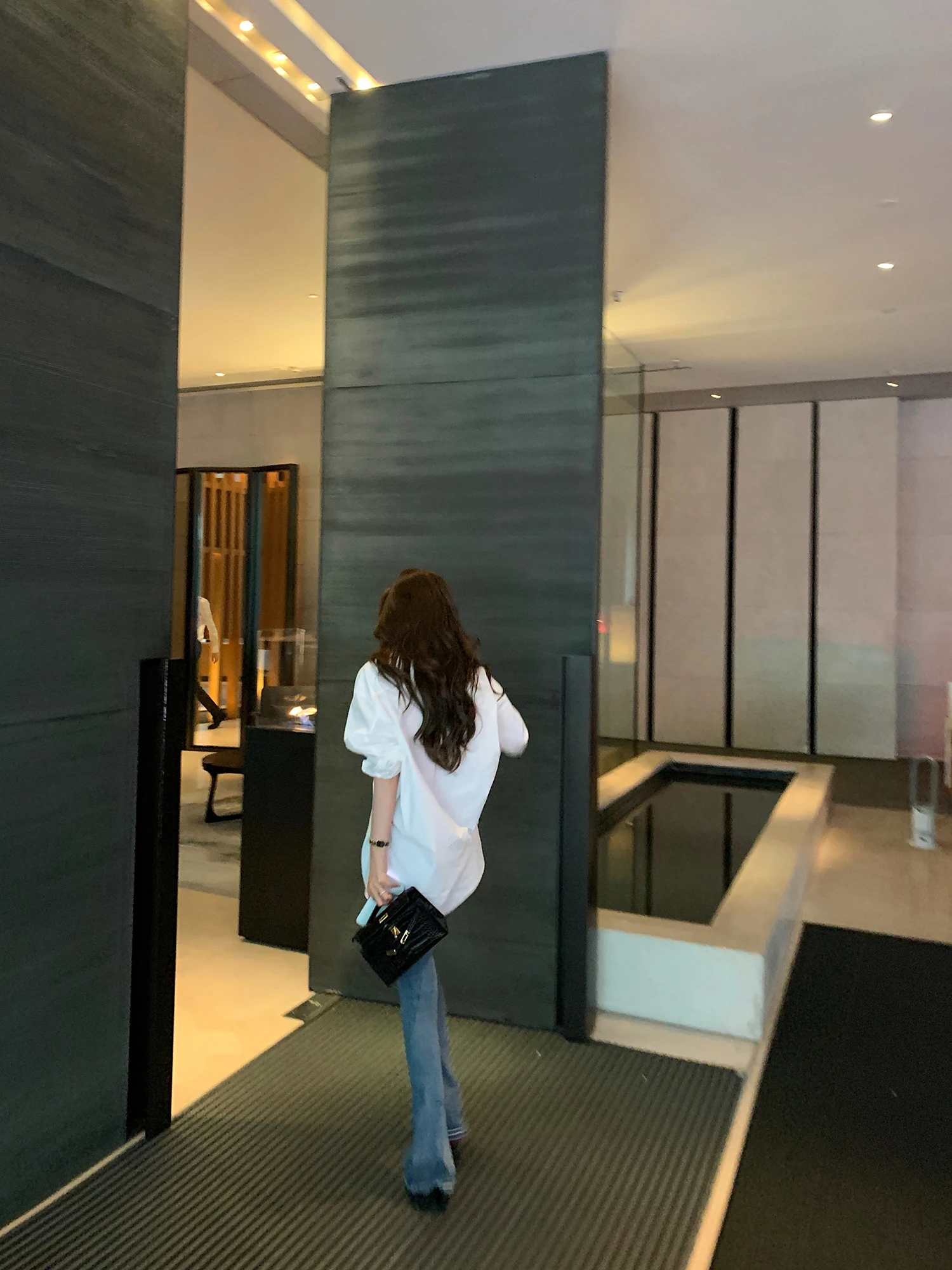 

Lilylikes Chic Cotton Loose irt Versatile Wear Casual Sle Long Sve Breathable Women's irt White Water irt