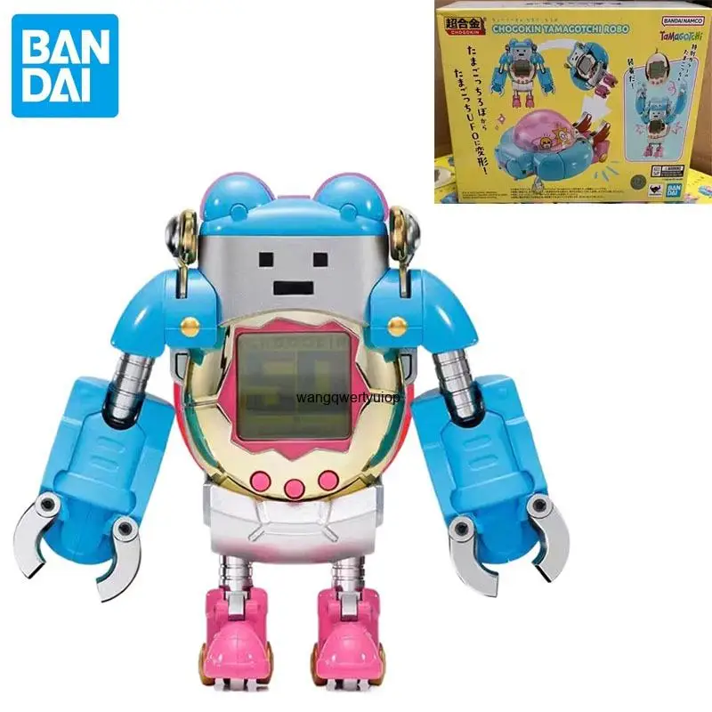 BANDAI Original Super Alloy Series Tamagotchi Robot Action Anime Figure Assembled Collectible Doll Statuette Ornament Gifts Toys