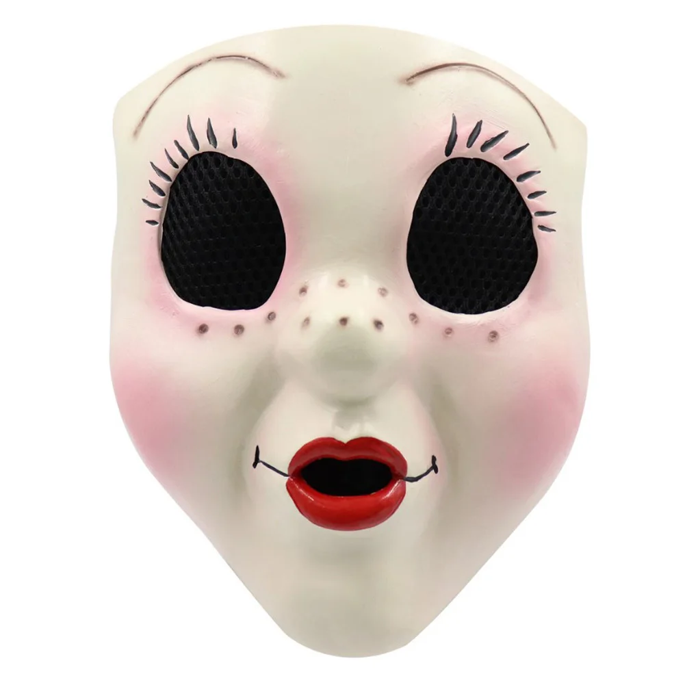 Killer Dollface Cosplay Fantasy Mask Movie Strangers Two Disguise Costume Accessories Full Head Face Mask Helmet Women Props