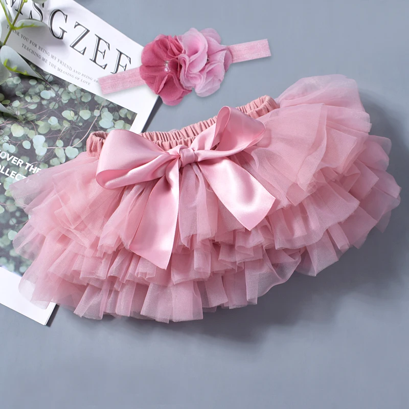 Baby Girls Newborn Tutu Skirt Outfit for Kids 2pcs Short Skirts+Headband Set Costume Toddler Girl Clothes Child Birthday Tutus