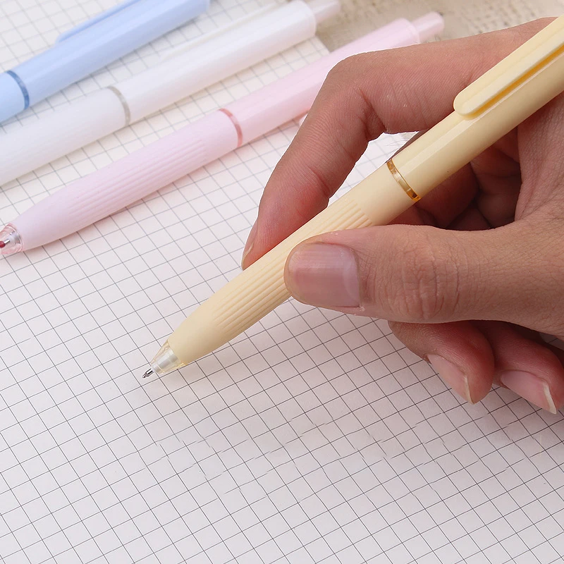 2Pcs Morandi Color Ballpoint Pens High-quality Quick Dry Pressing Neutral Pens Simple Writing Pens Student Stationery Gifts