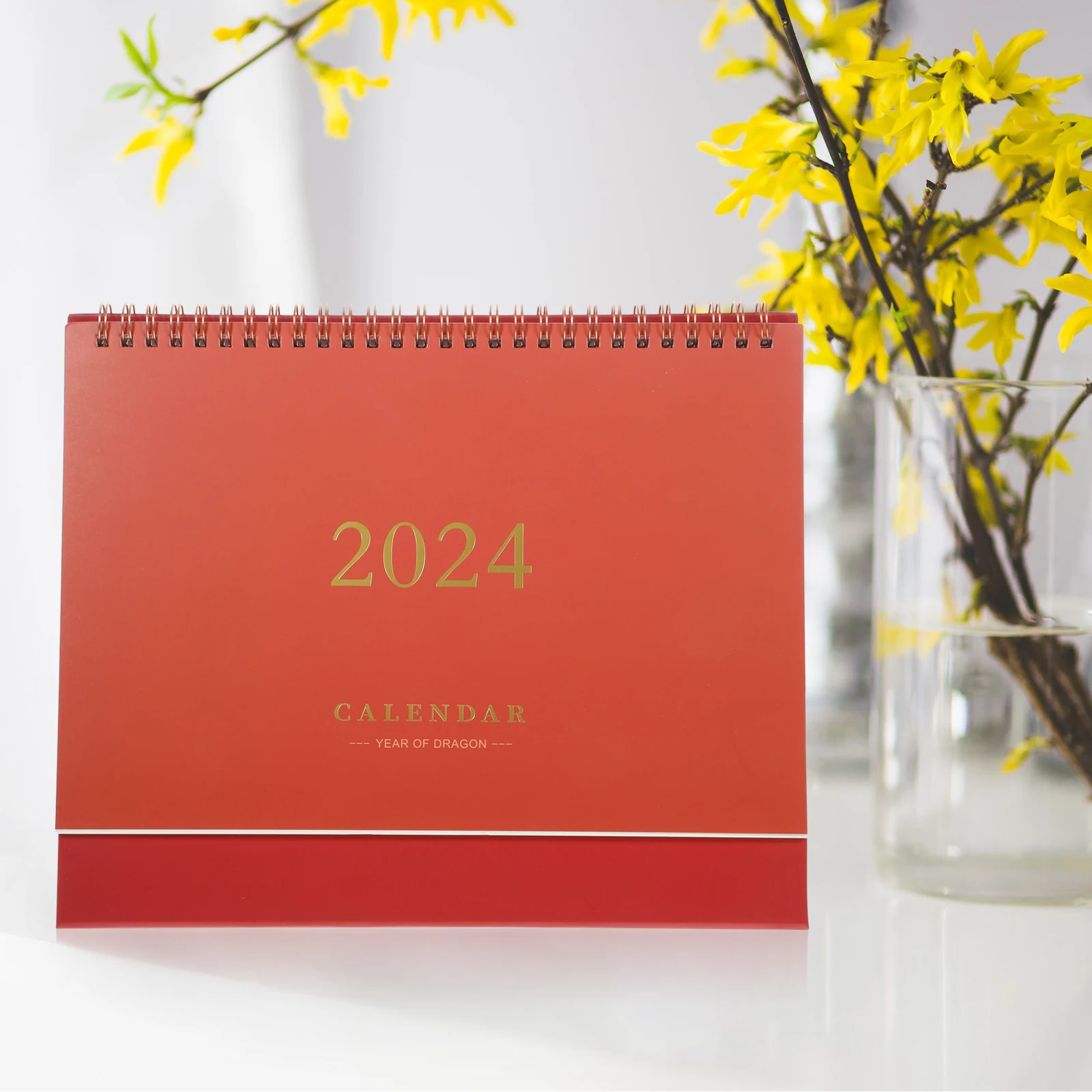 

Calendar Table Decoration Year Minimalistic Household Desk Delicate Standing Office White Cute That Stands up Daily Aesthetic