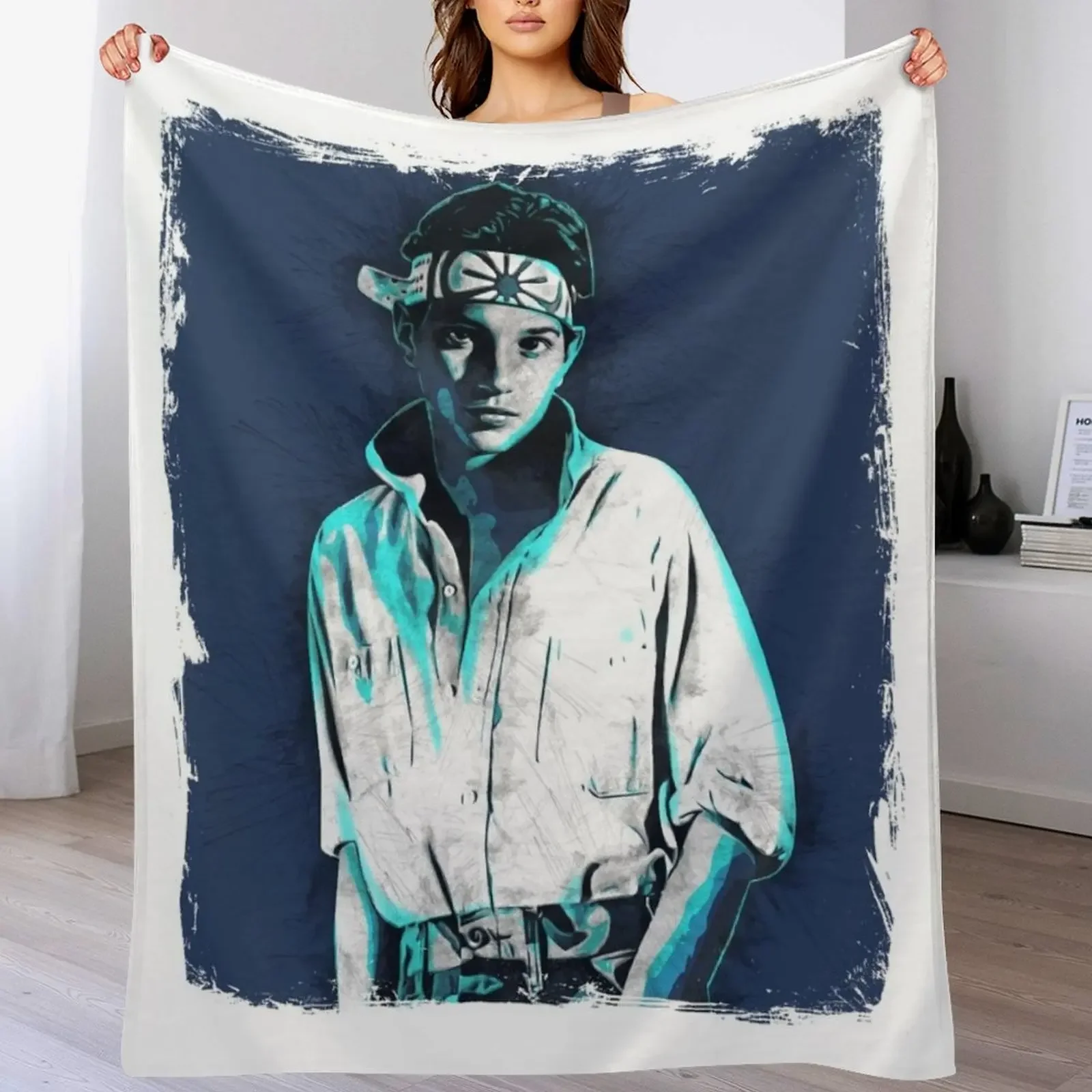 

Ralph Macchio - Karate Kid Throw Blanket Decoratives Luxury warm winter for babies Blankets