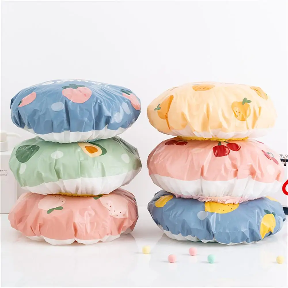 Waterproof Bath Hat Thickened Waterproof and Oil Fume Cap Women Spa Hair Salon Supplies Shower Cap Bathroom Accessories