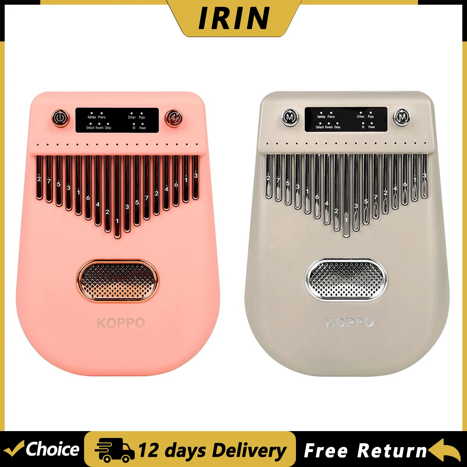 Musical Instrument Kalimba - آلة كاليمبا كهربائية بـ 17 مفتاحًا،