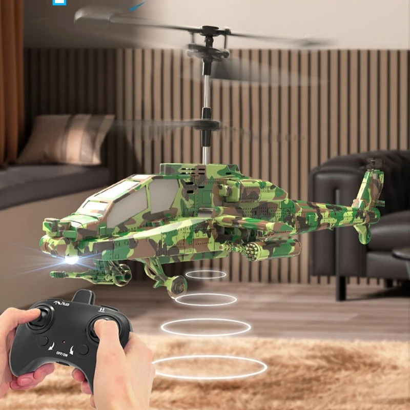 

Радиоуправляемый мини-вертолет Yicheng 2026 Apache: модель самолета на пульте управления, игрушка-дрон для школьников, для игр в помещении