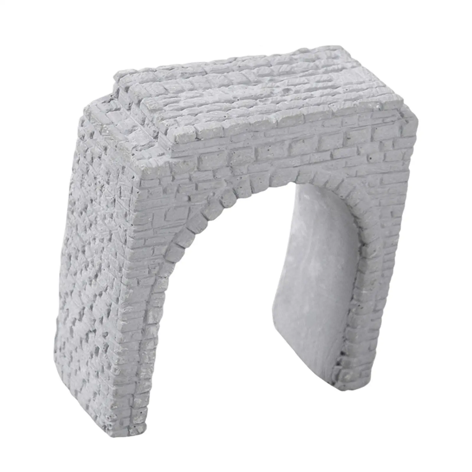 Gypsum Railroad Tunnel Portal Model N Scale Train Structure Entrance for Micro Landscape Diorama Display Scenery