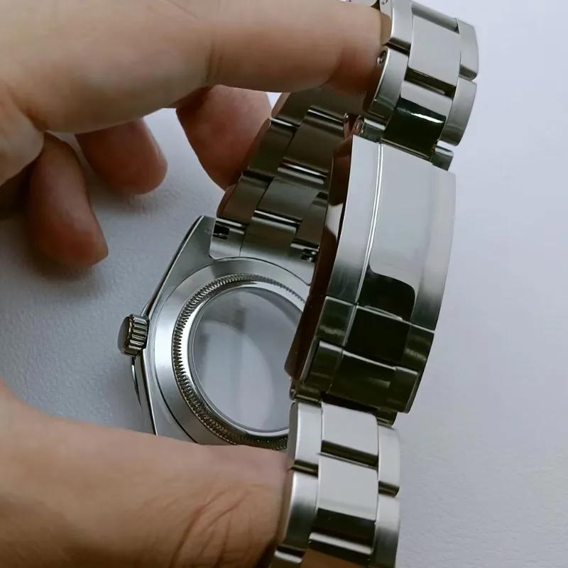 Корпус часов NH35 39 мм, прозрачный корпус из сапфирового стекла со скошенной молнией, подходит для механизма NH35/NH36/NH38/NH70/NH72, новый DIY