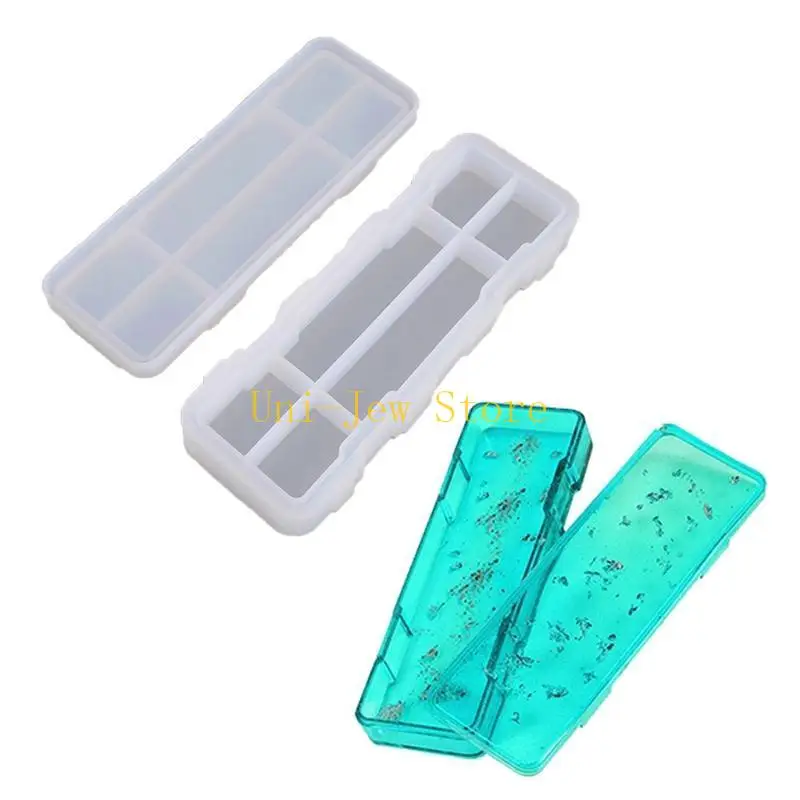 40 جيجابايت قلم رصاص صندوق تخزين الحاوية قالب راتنج الايبوكسي الصب مربع تخزين مستطيل